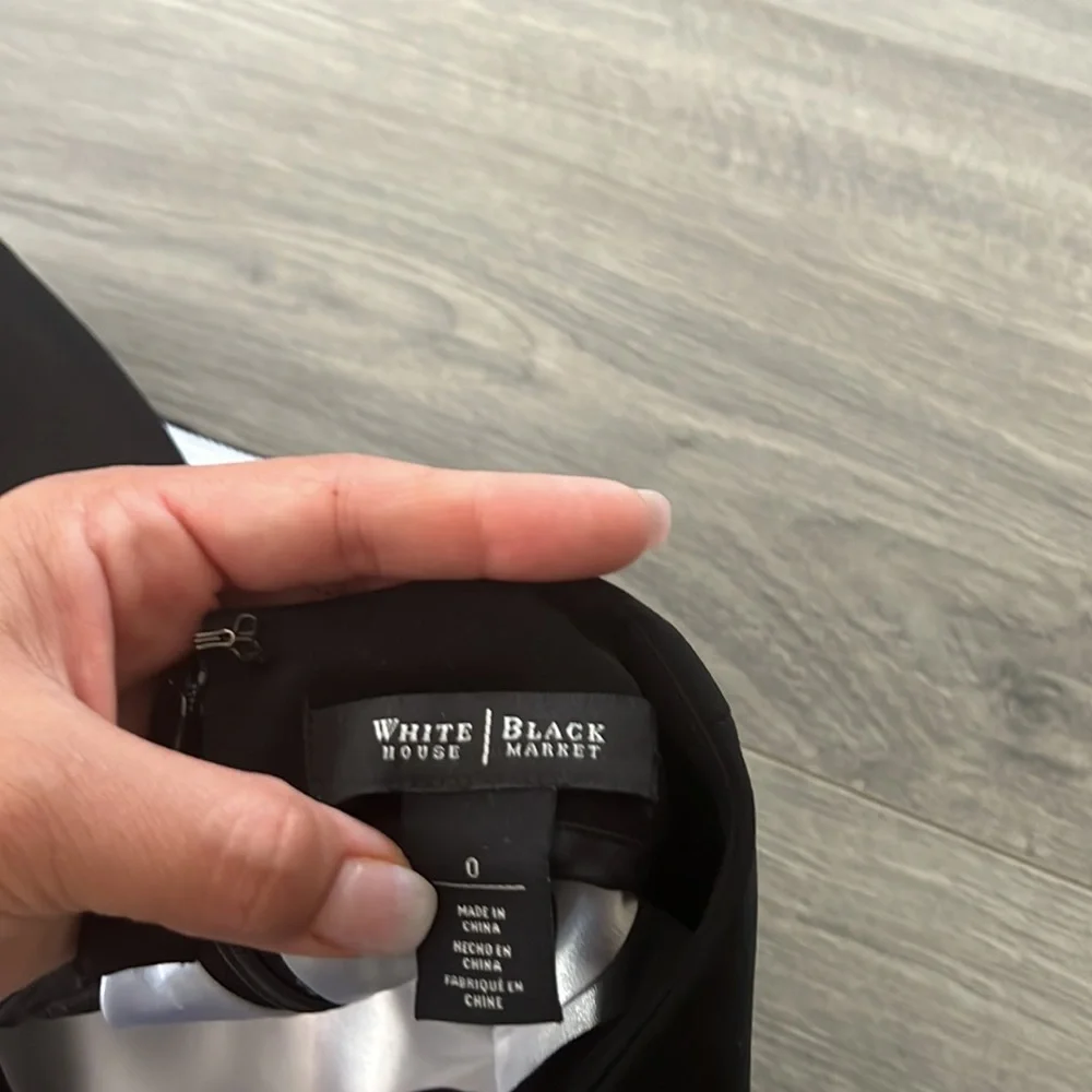 Black and white skirt Mesh Stripe Black Pencil - Picture 8 of 13